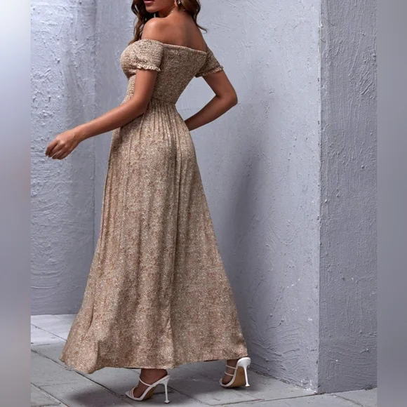 a flowy maxi dress Flowy Split-Back Two Piece Dress